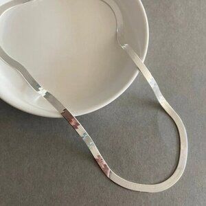 4.5mm thick Sterling Silver 18" Herringbone necklace snake chain 🆕